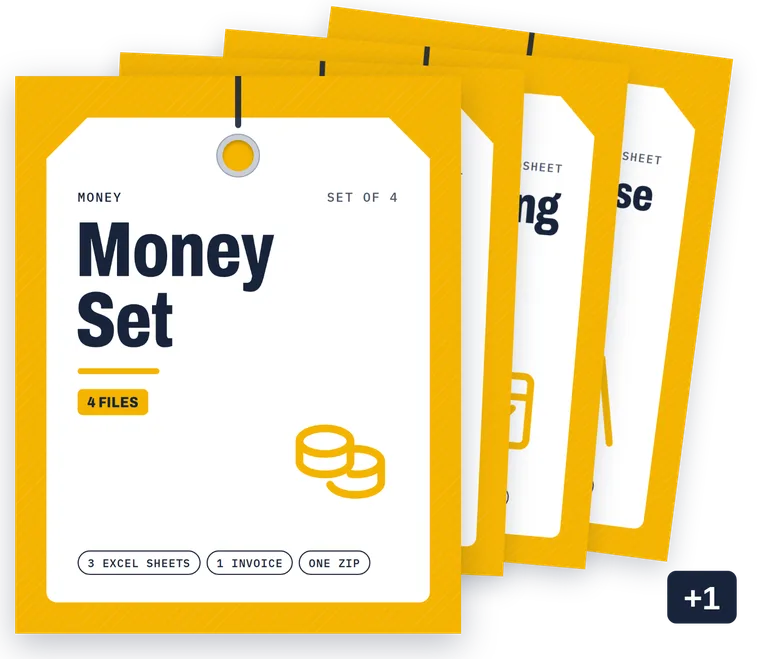Money Set cover with member covers stacked behind it